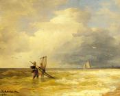 在岸上钓鱼 - 安德烈亚斯·阿亨巴赫